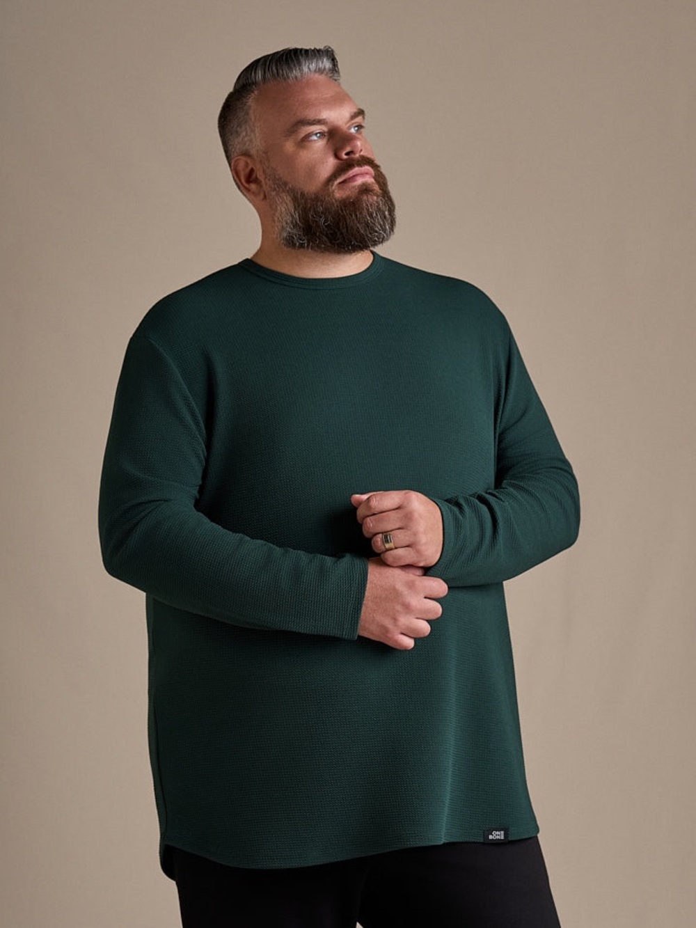 One Bone Men’s Bullet Tee (Long-Sleeve, Black)